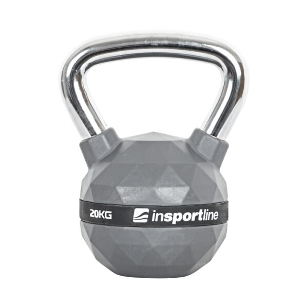 Zestaw hantli gumowanych inSPORTline Kettlebell PU 4-20 kg - obrazek 8