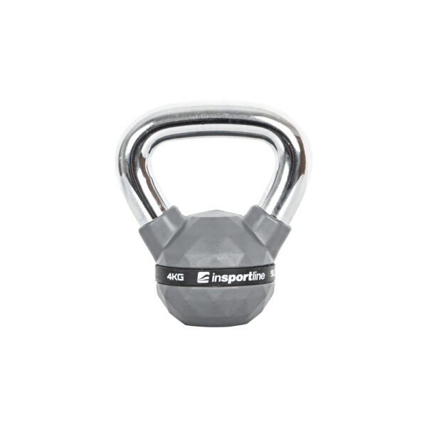 Zestaw hantli gumowanych inSPORTline Kettlebell PU 4-20 kg - obrazek 2